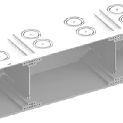 Scatola INC AGRO grd.I 1×4/4×1 bianco, con parete divisoria senza alogeno 