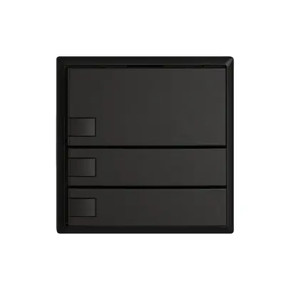 Poussoir KNX RGB EDIZIO.liv SNAPFIX® capteur temp.s.LED 3× comm.1T no 