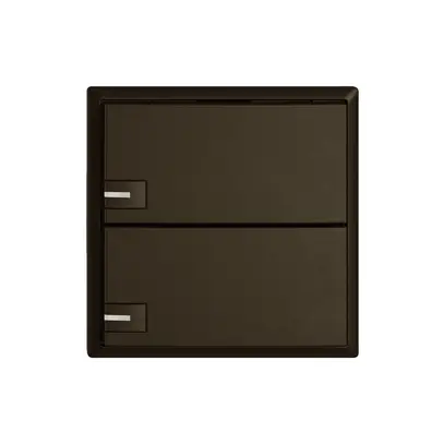 Pulsante KNX RGB EDIZIO.liv SNAPFIX® sensore temp.RGB-LED 2× com.1T ma 