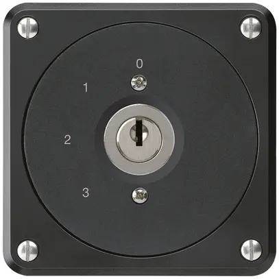 Interruttore a chiave INC robusto senza copertura 5/1P nero per combinazione 