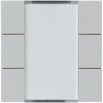 Frontset Hager kallysto 6×KNX systemlink/easylink hellgrau 