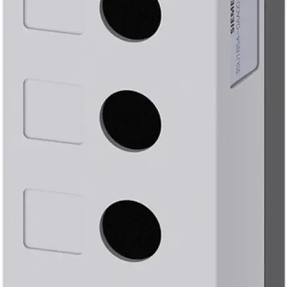 Boîtier Siemens SIRIUS ACT, 4-fois, encoche du bouclier, métal gris 