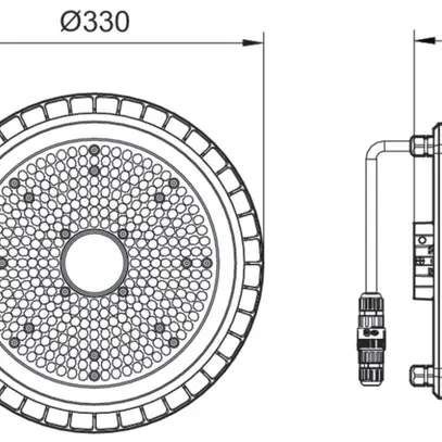 LED-Hallenstrahler CoreLine BY121P 134W 20000lm 6500K IP65 WB DALI grau 