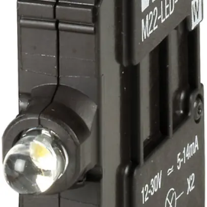 Elemento luminoso LED ETN M22 12…30VUC fissaggio frontale/raccordo a vite bianco 