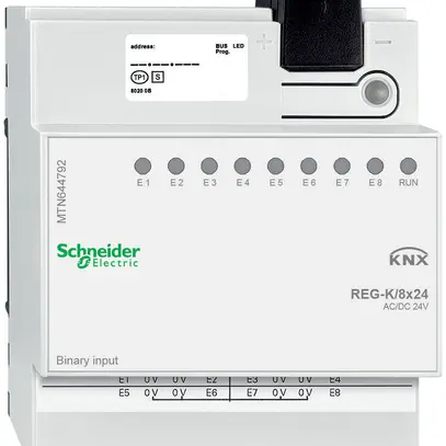Entrata binaria AMD KNX Schneider Electric 8×24V, MTN644792 