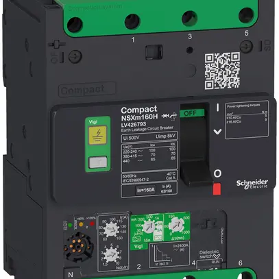 Disgiuntore di potenza Schneider Electric NSXm50E Vigi 50A 3P 16kA SS 