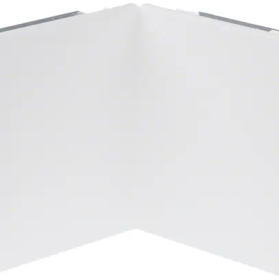 Blenda per angolo interno 80mm bianco puro 