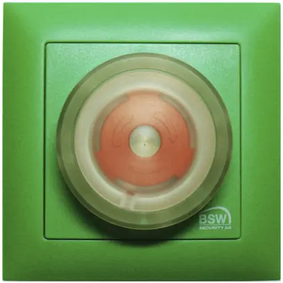 Interruttore arre.emerg. BSW verde, LED rosso 