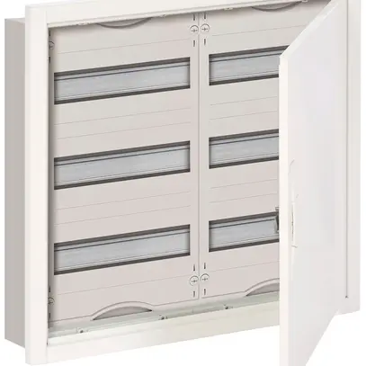Tableau de distribution ENC ABB 3r/72PLE IP31, avec porte 