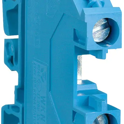 Durchgangs-Reihenklemme Hager 10mm², N, 1000V/57A, Schraubklemme seitlich offen 