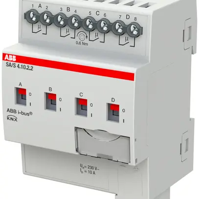 Actionneur-commutateur KNX AMD ABB SA/S4.10.2.2, 4-fois, 10A 