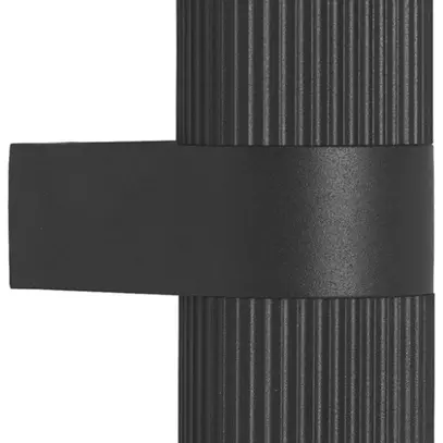 Applique Nordlux Kyklop Ripple 2×GU10 25W IP54 Ø86×140mm noir 