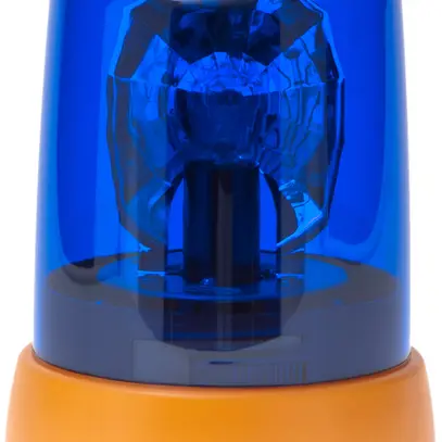 Lampada rotante 40W E14 blu 230VAC 