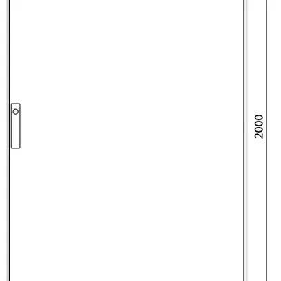 Armadio da suolo Hager FG23WE 850×2000×400mm grigio 