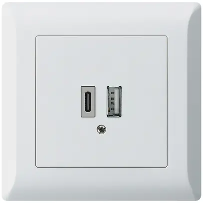 Presa di carica USB INC kallysto.line 18W PD 1×tipo A 1×tipo C bianco 