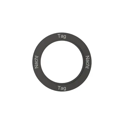 Disco indicatore NEVO, p.interruttore rotativo, Nacht-Tag-Nacht-Tag, nero 