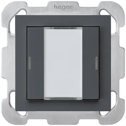 Poussoir ENC kallysto B KNX 2× LED RGB s/e-link anthracite 