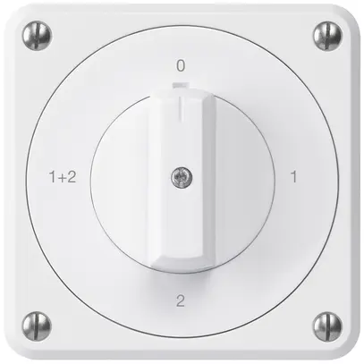 Interruttore rotativo INC robusto IP55 S1/1P bianco per combinazione 