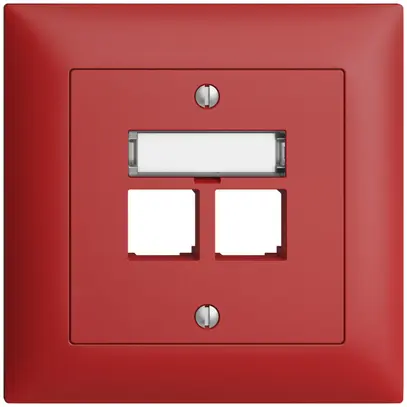 Kit di montaggio INC S-One EDIZIOdue FMI per 2×RJ45 diritto, berry 