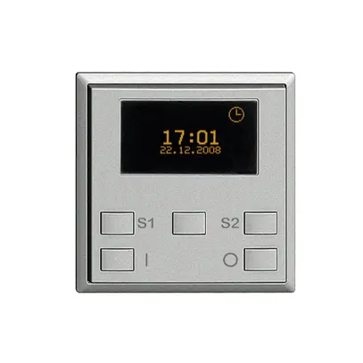 Kit frontale per timer astro.ZEP ON/OFF EDIZIOdue silver 