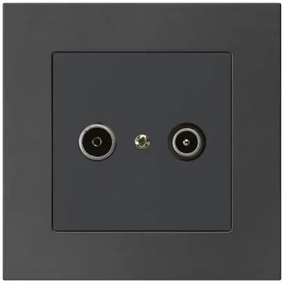 Prise de passage ENC kallysto.pro R/TV 23dB noir 