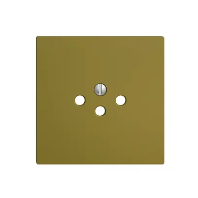 Plaque frontale EDIZIOdue T12 olive pour prise 
