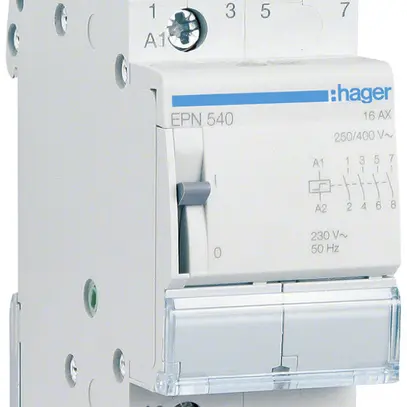 Teleruttore Hager 2UM 230VAC 110VDC 0 apertura 4 chiusura 0 invertitore 