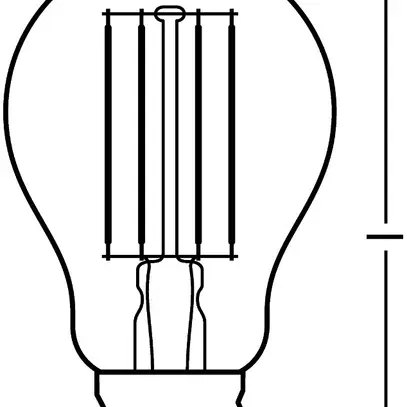 Lampada LED PARATHOM CLASSIC A75 FIL CLEAR DIM E27 7.5W 827 1055lm 