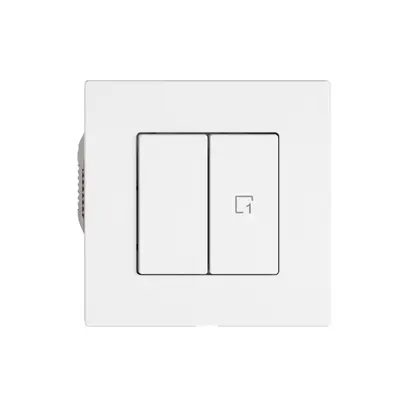 Interruttore a pulsante EDIZIO.liv Wiser SNAPFIX® 1 scena 2 tasti WLAN bi 