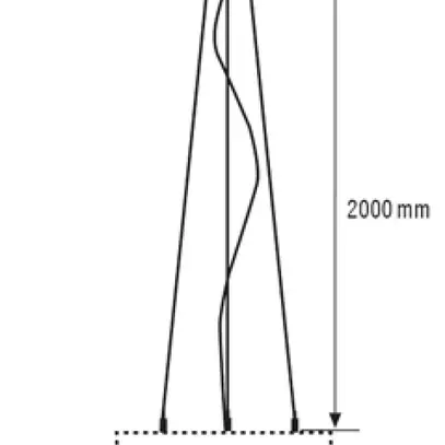 Kit de suspension ESYLUX SVENJA WIRE PENDULUM SET 2000, avec câbles métalliques 