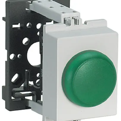 Lampada di segnalazione AMD K&N, 230VAC, 2UM, calotta verde 