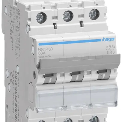 Disgiuntore Hager MCB 4P 415V tipo D 50A Icu 25kA 4UM 