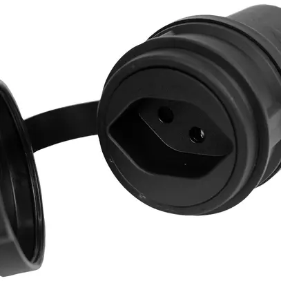 Presa mobile di gomma Steffen STEKO T13 con coperchio IP20 nero 
