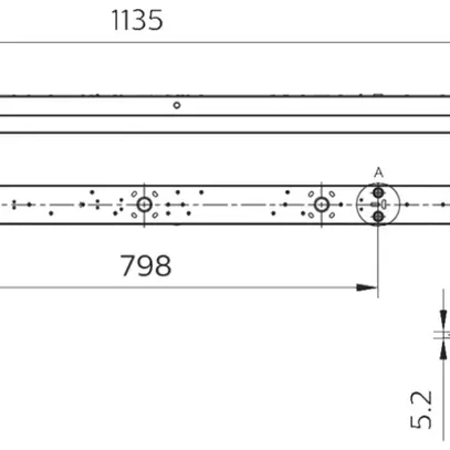LED-Lichtleiste CoreLine BN126C 48W 2500/4100/6400lm 840 IP20 1135mm weiss 