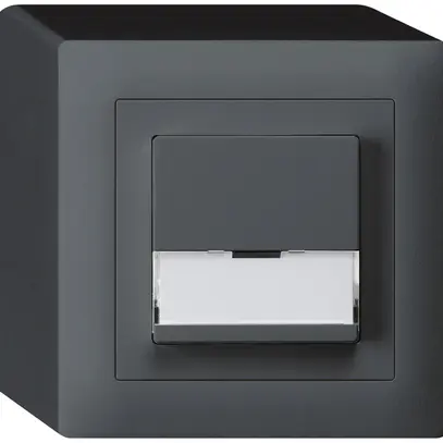 Tasto di suoneria AP A/1L kallysto antracite con porta-etichetta 37×15mm 