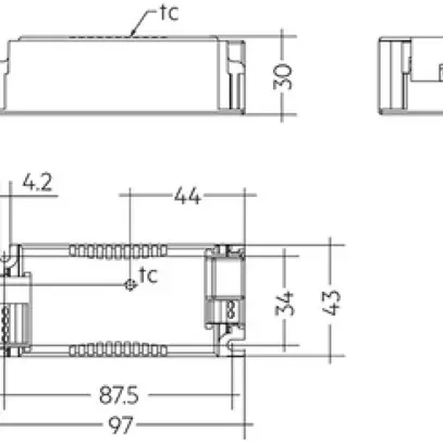 Convertisseur LED Tridonic LC 27.3…38W 650…1050mA VAR 