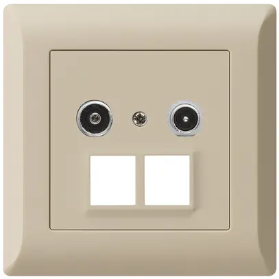Prise multimédia ENC kallysto.line R/TV 11dB 2GHz beige 