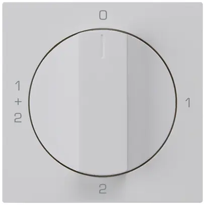 Kit frontal pour interrupteur rotatif S1 60×60mm kallysto 0-1-1+2-2 gris clair 