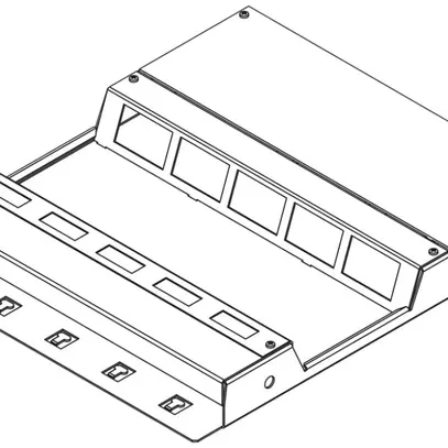 Boîte de sol double Lanz h=45mm 10 FLF 