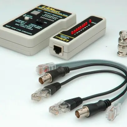 Tester di cavo Multi-Network HOBBES per RJ45 scherm. con adatta. BNC 