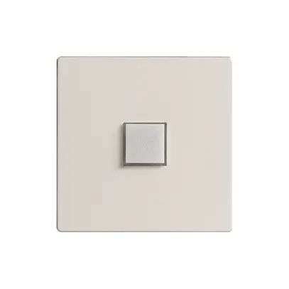 Kit di copertura EDIZIOdue elegance per tasto semplice bianco artico 