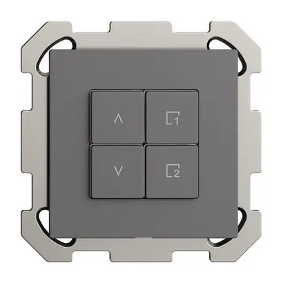 Stazione secondaria p.interruttore tappar.INC 1c/4t scena WLAN Edue Wiser grs 