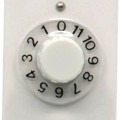 Potenziometro rotativo FLF per varialuce 10 kohm, bianco 