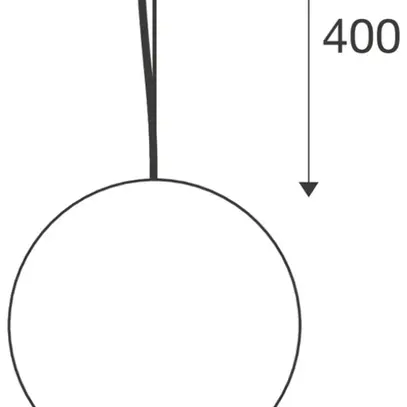 Lampada sospesa SLV SUN 40 E27 1×40W Ø400mm nero 