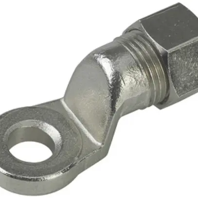 Capocorda a vite Flury PA 73 per filo, Ø 6mm, ottone-nichelato 