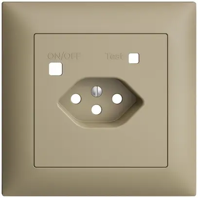 Frontset EDIZIOdue zu FI-Steckdose FMI, T13, sand 