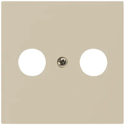 Plaque frontale kallysto beige pour R/TV 60×60mm 