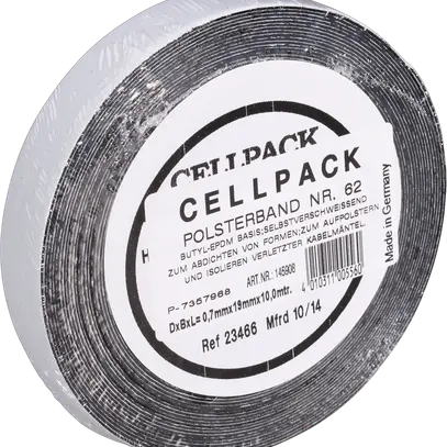 Ruban isdolant pour haute tension 19mm×10m no.62 noir 
