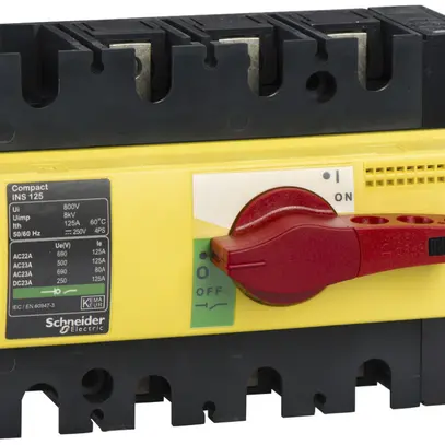 Interrupteur de charge INC Schneider Electric NS-I 125 3L jaune/rouge 