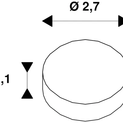 Bague décorative SLV GRIP S aluminium Ø27×11mm nickel 
